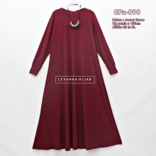 GPa-090 Gamis Polos Semi Klok
